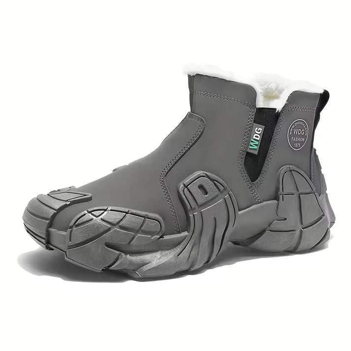Men’s Waterproof Insulated Mid-Top Hiking Boots – Grey