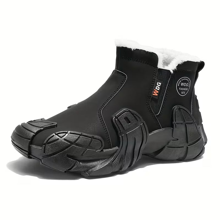 Men’s Waterproof Insulated Mid-Top Hiking Boots – Black